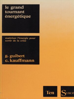 cover image of Le grand tournant énergétique
